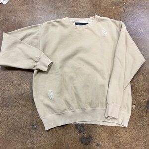 Women's Classic Cream Crewneck Sweater